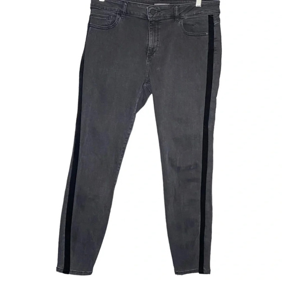 DL1961 Black Morrison Wash Margaux Instasculpt Ankle Skinny Jeans Size 30 - Picture 2 of 11